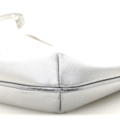 Balenciaga Metallic Calfskin Mary Kate Shoulder Bag Silver
