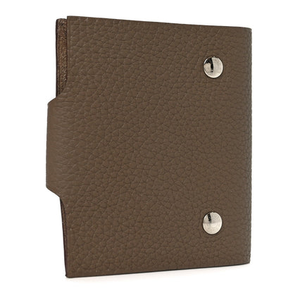 Hermes Togo Ulysse Mini Notebook Etoupe