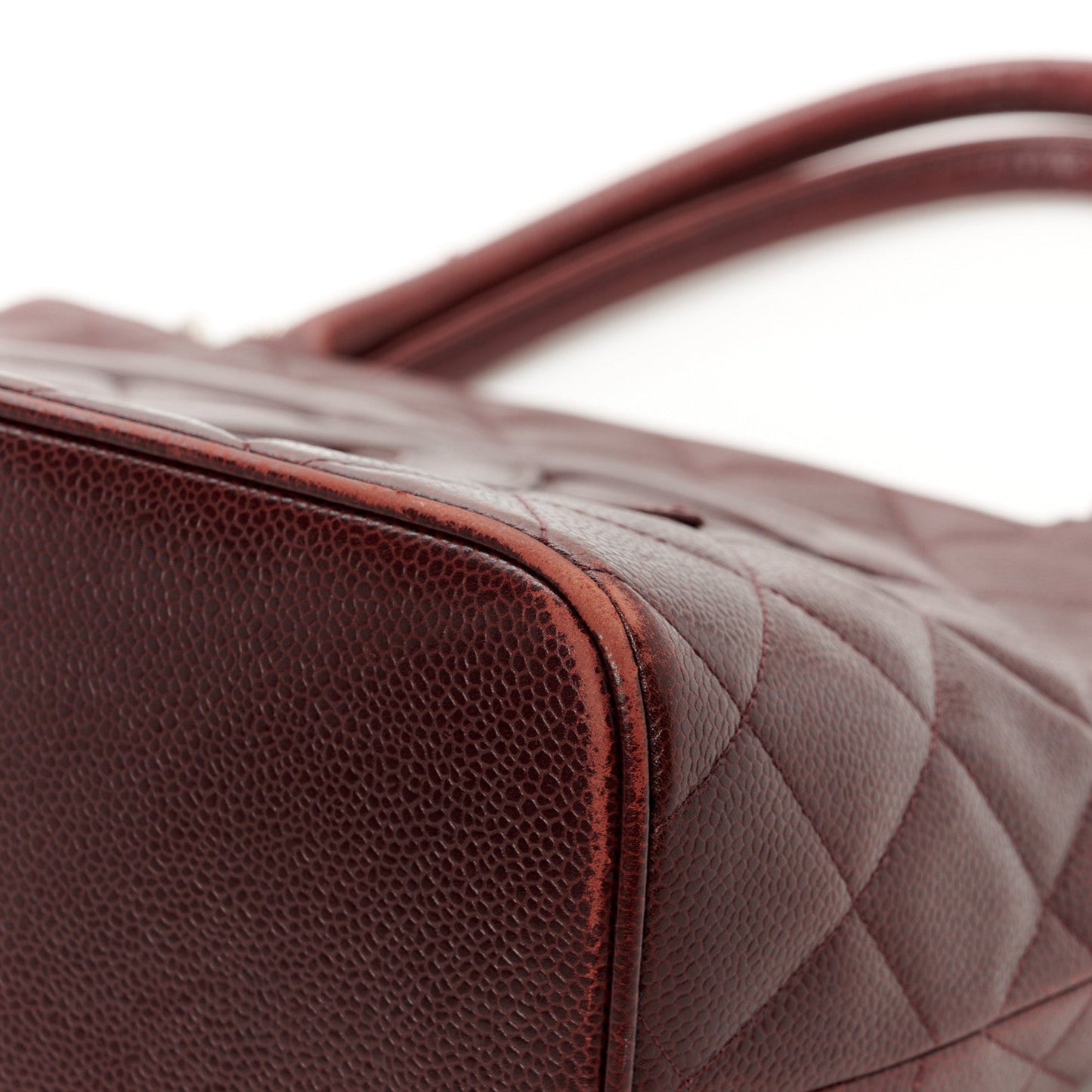 Chanel Caviar Quilted Medallion Tote Bordeaux