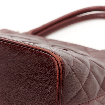 Chanel Caviar Quilted Medallion Tote Bordeaux