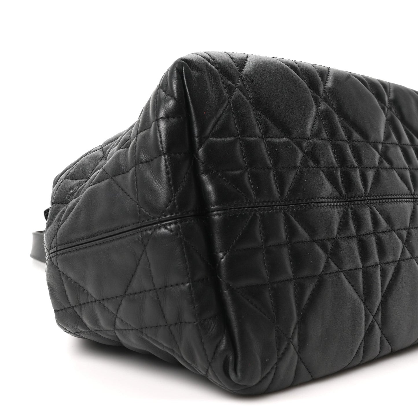 Christian Dior Calfskin Macrocannage Medium Toujours Black