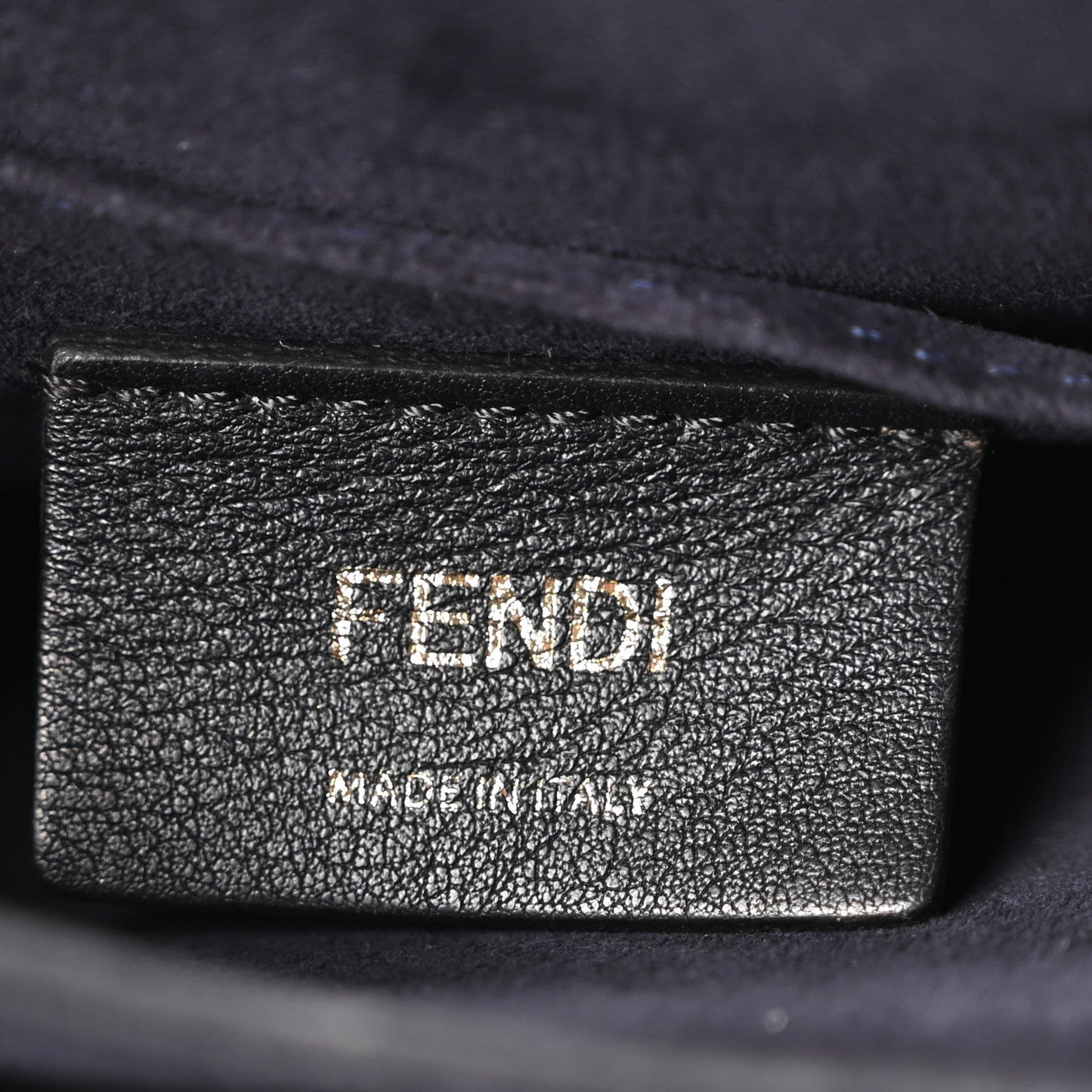 Fendi Vitello Liberty Scalloped Studded Small Kan I Shoulder Bag Blueberry