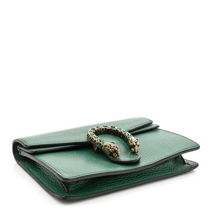 Gucci Dollar Calfskin Crystal Super Mini Dionysus Shoulder Bag Emerald