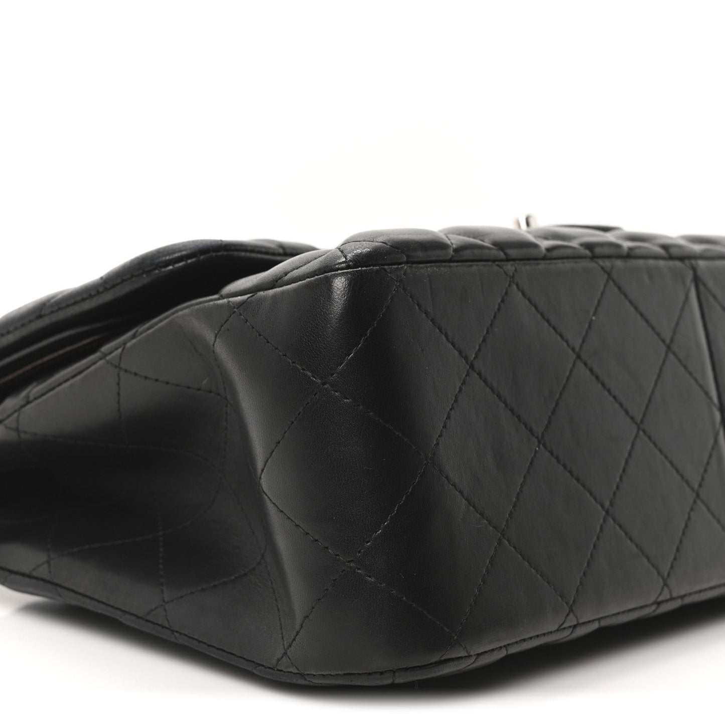 Chanel Lambskin Quilted Jumbo Double Flap Black