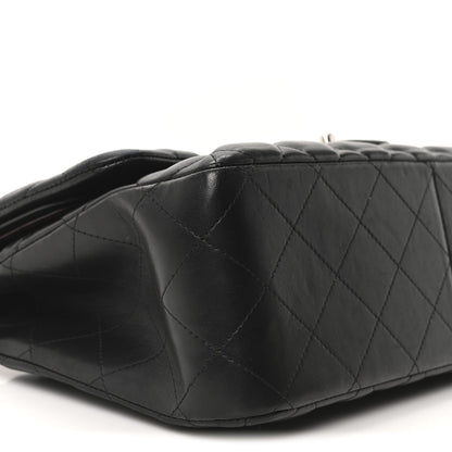 Chanel Lambskin Quilted Jumbo Double Flap Black