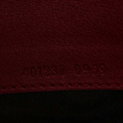 Gucci Velvet GG Monogram Mini Dionysus Chain Wallet Red Cipria