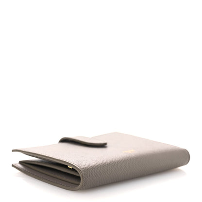 Celine Grained Calfskin Medium Multifunction Strap Wallet Pebble
