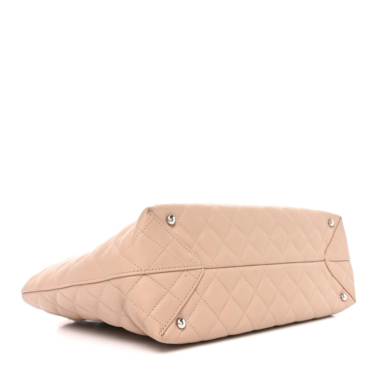 Chanel Calfskin Quilted Large Shopping Tote Light Pink