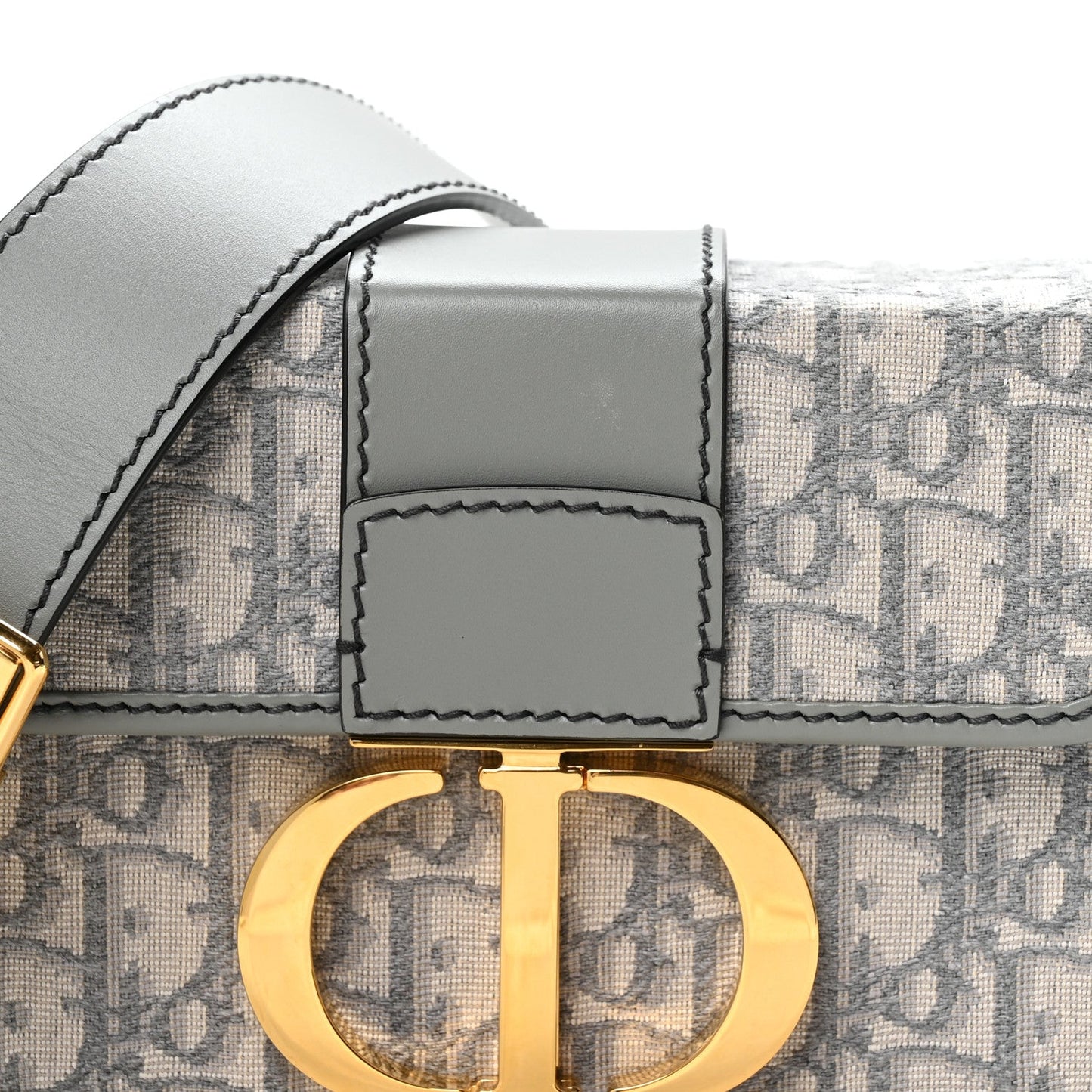 Christian Dior Oblique 30 Montaigne Box Bag Grey