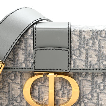 Christian Dior Oblique 30 Montaigne Box Bag Grey