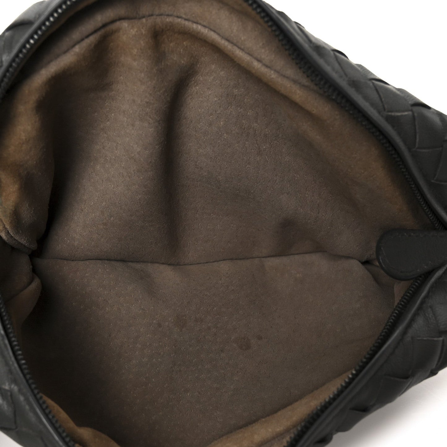 Bottega Veneta Nappa Intrecciato Small Chain Crossbody Light Grey