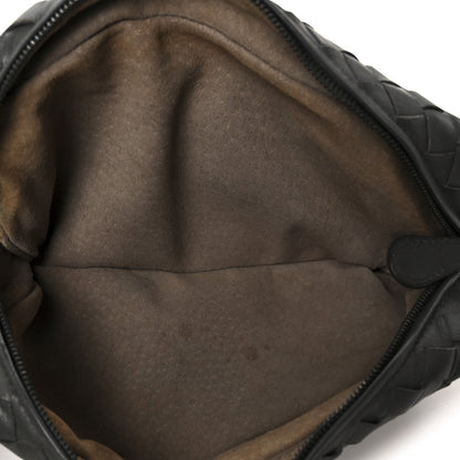 Bottega Veneta Nappa Intrecciato Small Chain Crossbody Light Grey