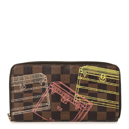 Louis Vuitton Damier Ebene 2014 Christmas Animation Zippy Wallet