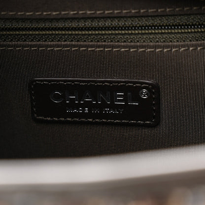 Chanel Tweed Calfskin Medium Gabrielle Hobo Brown