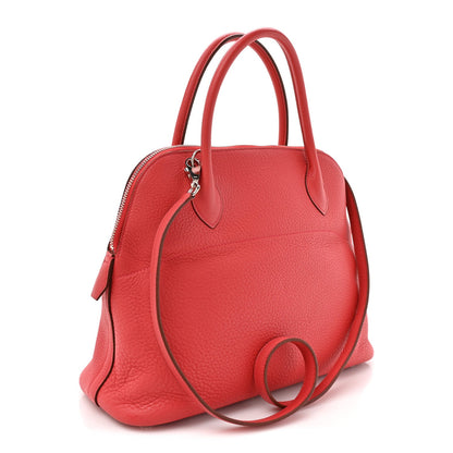 Hermes Taurillon Clemence Bolide 31 Rouge Pivoine