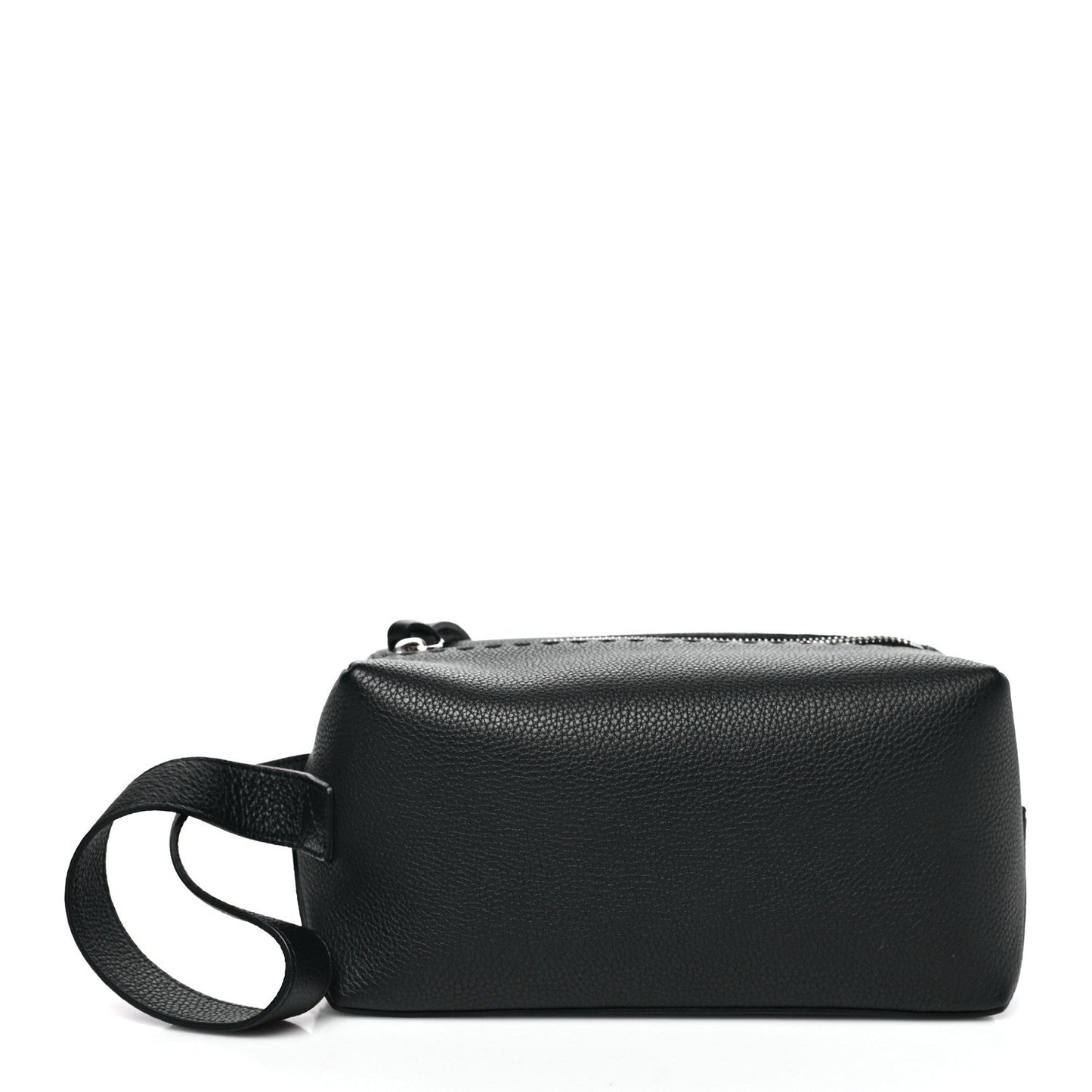 Fendi Cuoio Romano Selleria Toiletry Case Black