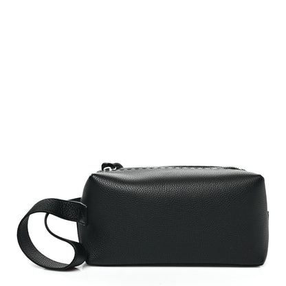 Fendi Cuoio Romano Selleria Toiletry Case Black