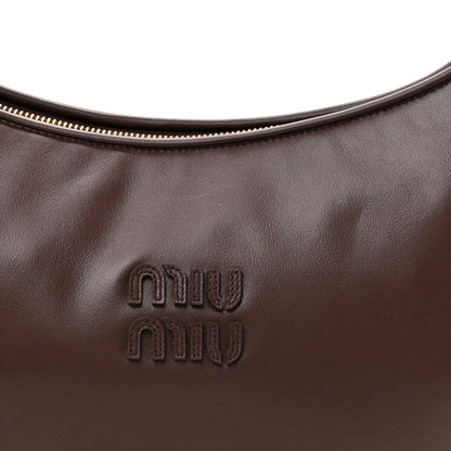 Miu Miu Calfskin Softy Piping Wander Hobo Radica