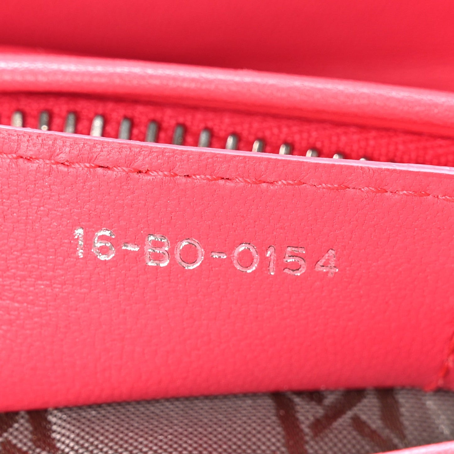 Christian Dior Lambskin Cannage Medium Lady Dior Fuchsia