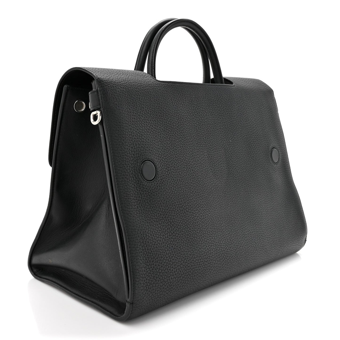 Christian Dior Grained Calfskin Large Diorever Flap Black