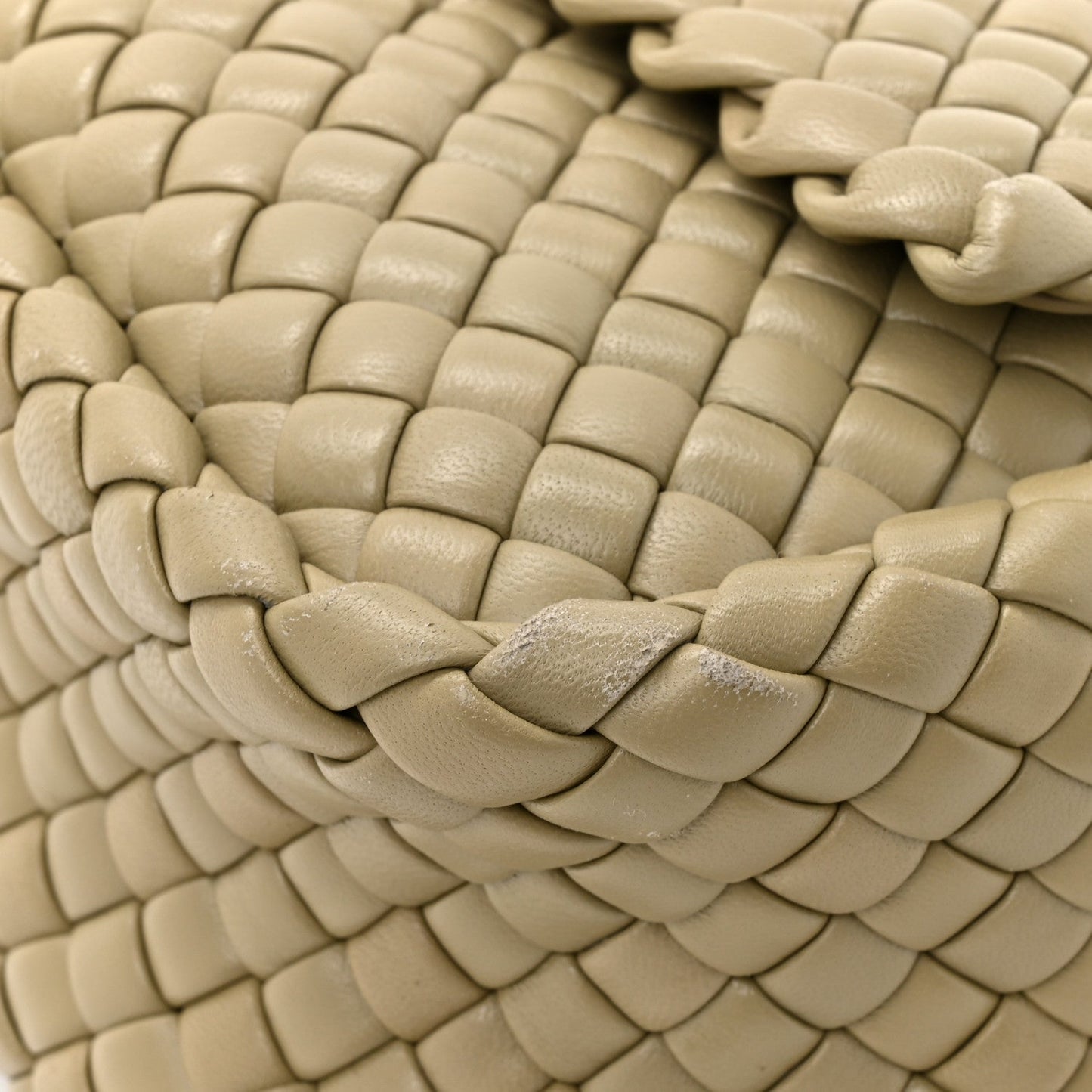 Bottega Veneta Nappa Intrecciato Small Cobble Shoulder Bag Camel