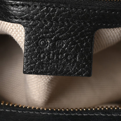 Gucci Dollar Calfskin Medium Soho Top Handle Satchel Black
