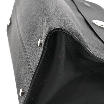 Christian Dior Grained Calfskin Large Diorever Flap Black