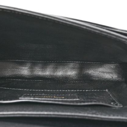 Saint Laurent Smooth Calfskin Small Solferino Satchel Black
