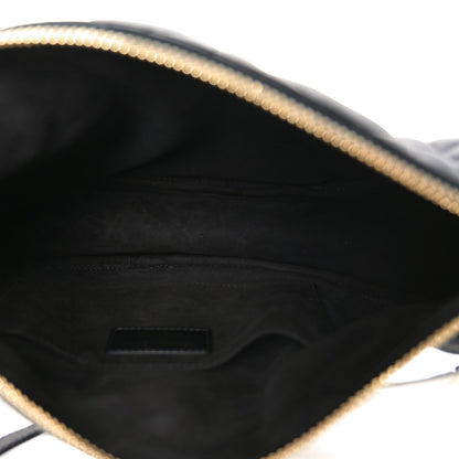 Christian Dior Lambskin Cannage Medium Dior Vibe Hobo Bag Black