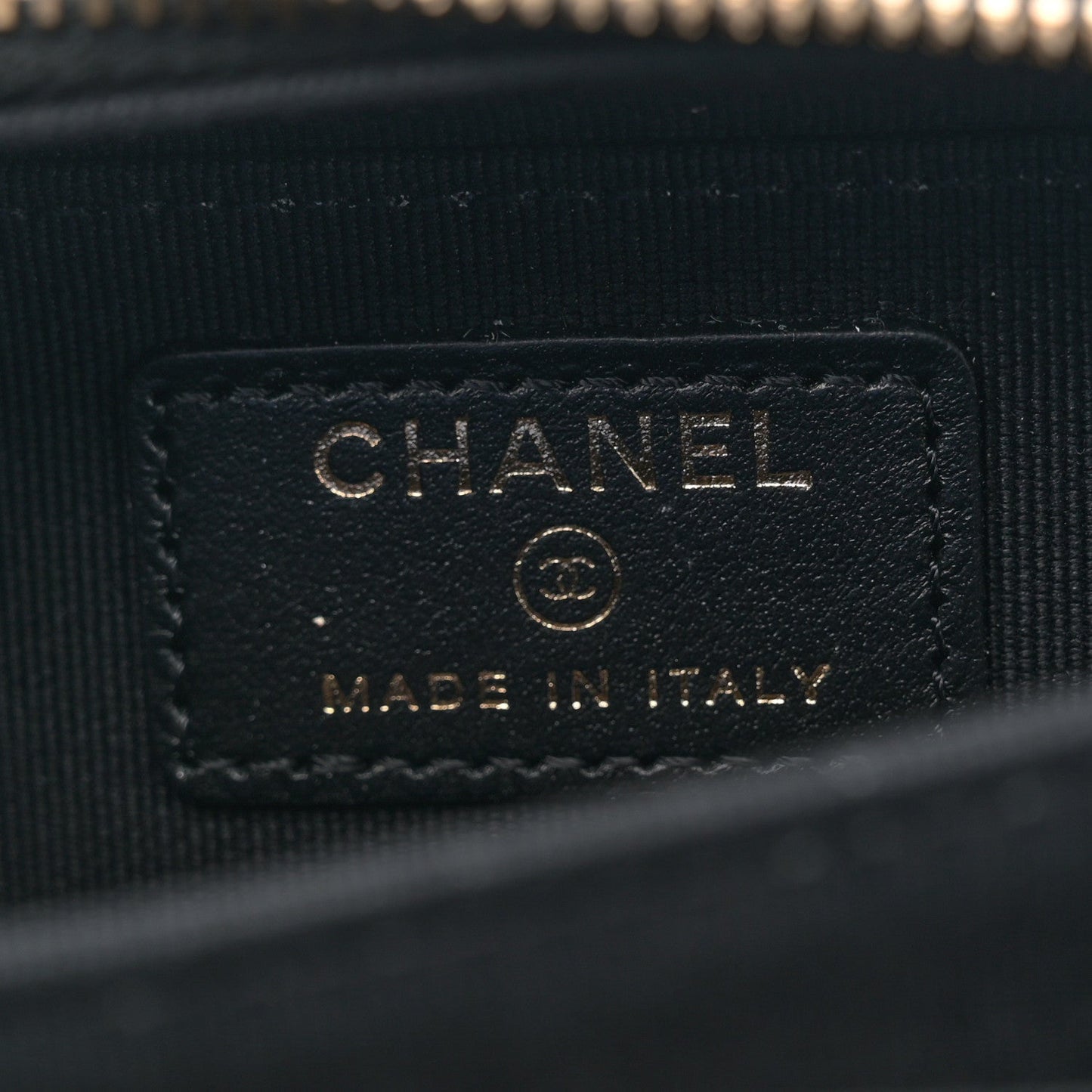 Chanel Caviar Quilted Mini Boy Clutch With Chain Black