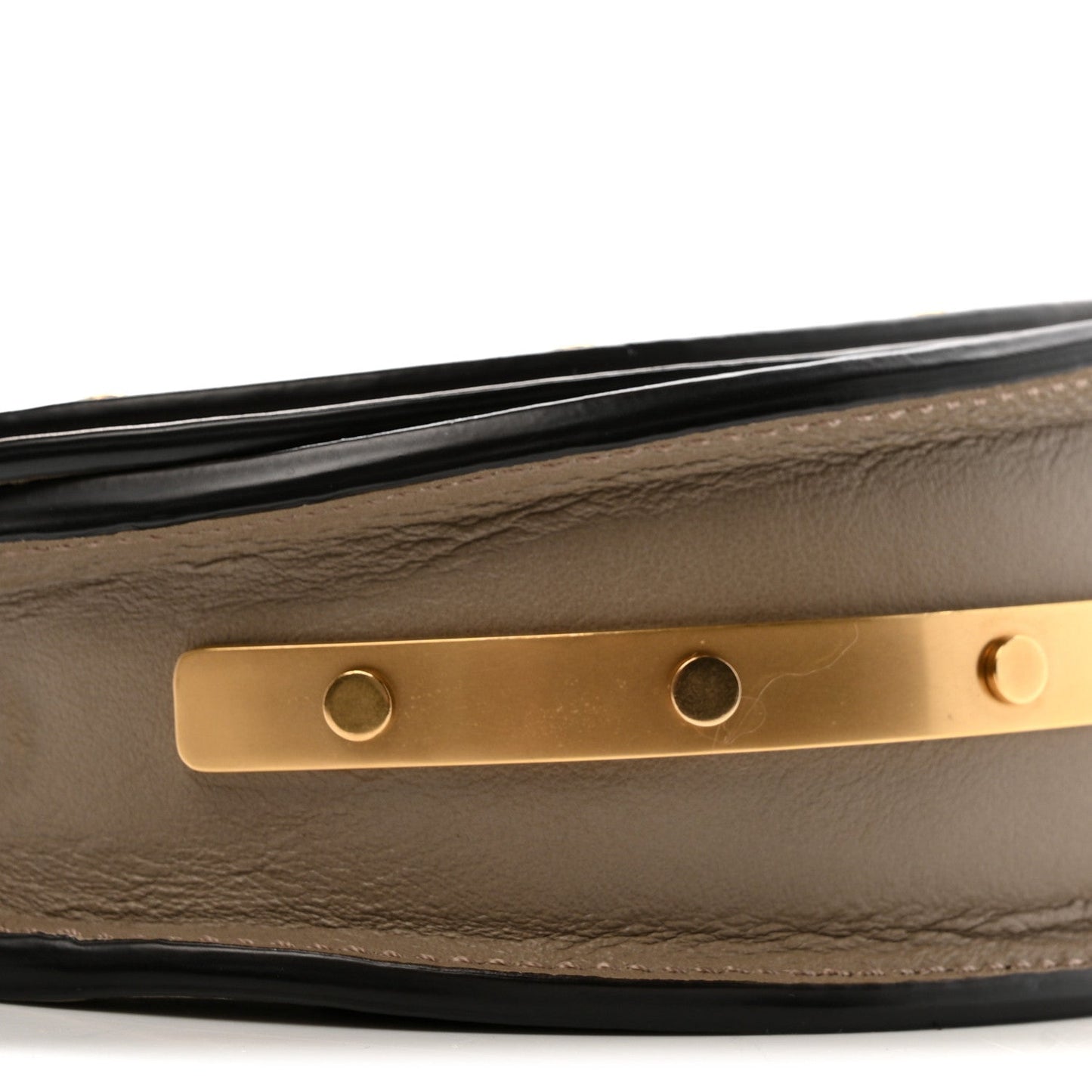 Chloe Calfskin Small Nile Bracelet Minaudiere Bag Motty Grey
