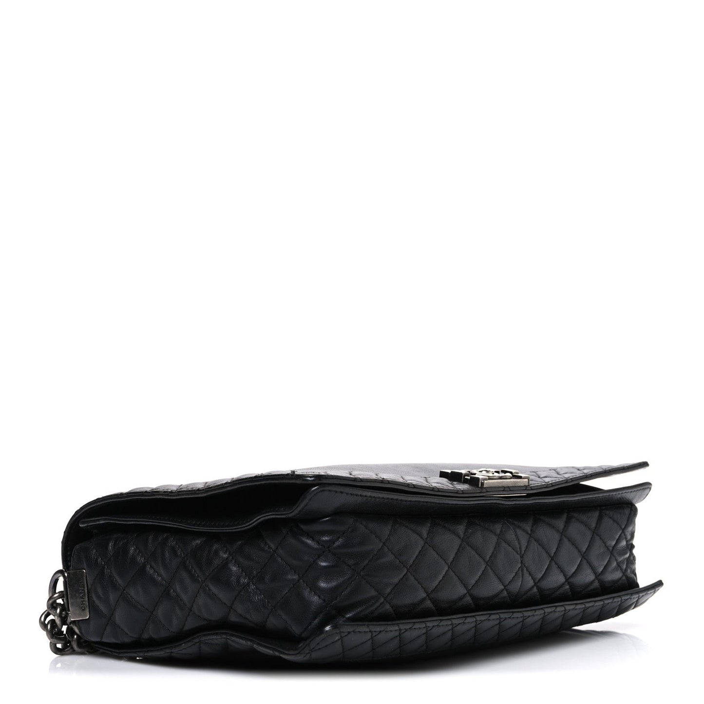 Chanel Calfskin Large Boy Reverso Flap Black
