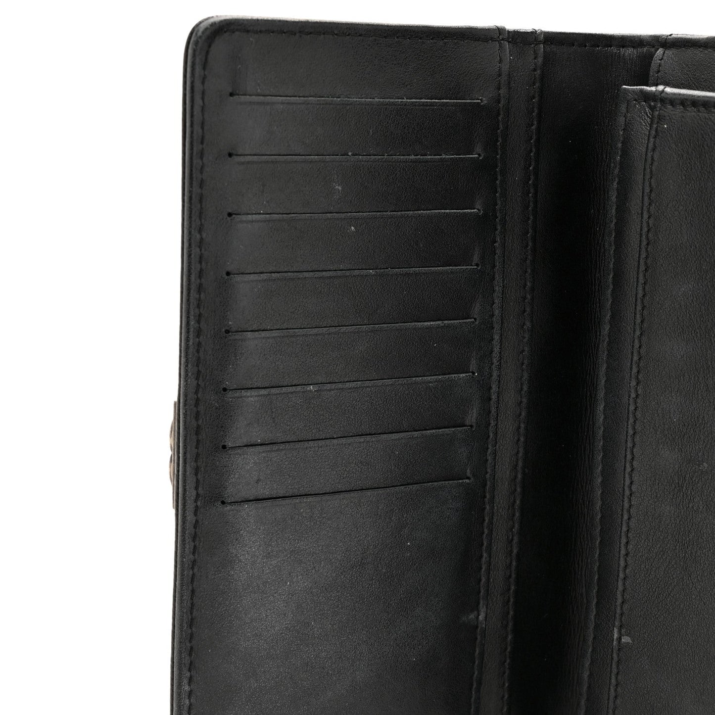 Chanel Caviar Quilted Boy Yen Wallet Black
