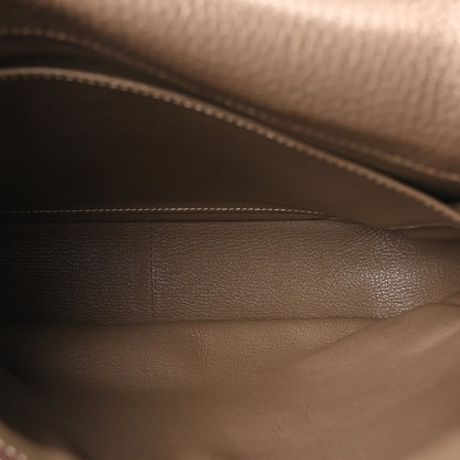 Hermes Taurillon Clemence Steve Messenger 28 Etoupe