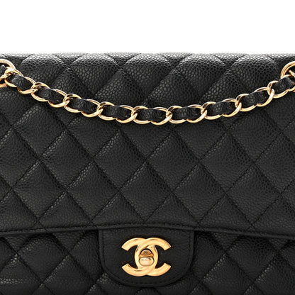 Chanel Caviar Quilted Medium Double Flap Black