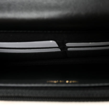 Chanel Lambskin Quilted Pillow Crush Wallet On Chain WOC Black