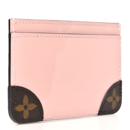 Louis Vuitton Patent Miroir Venice Card Holder Rose Ballerine