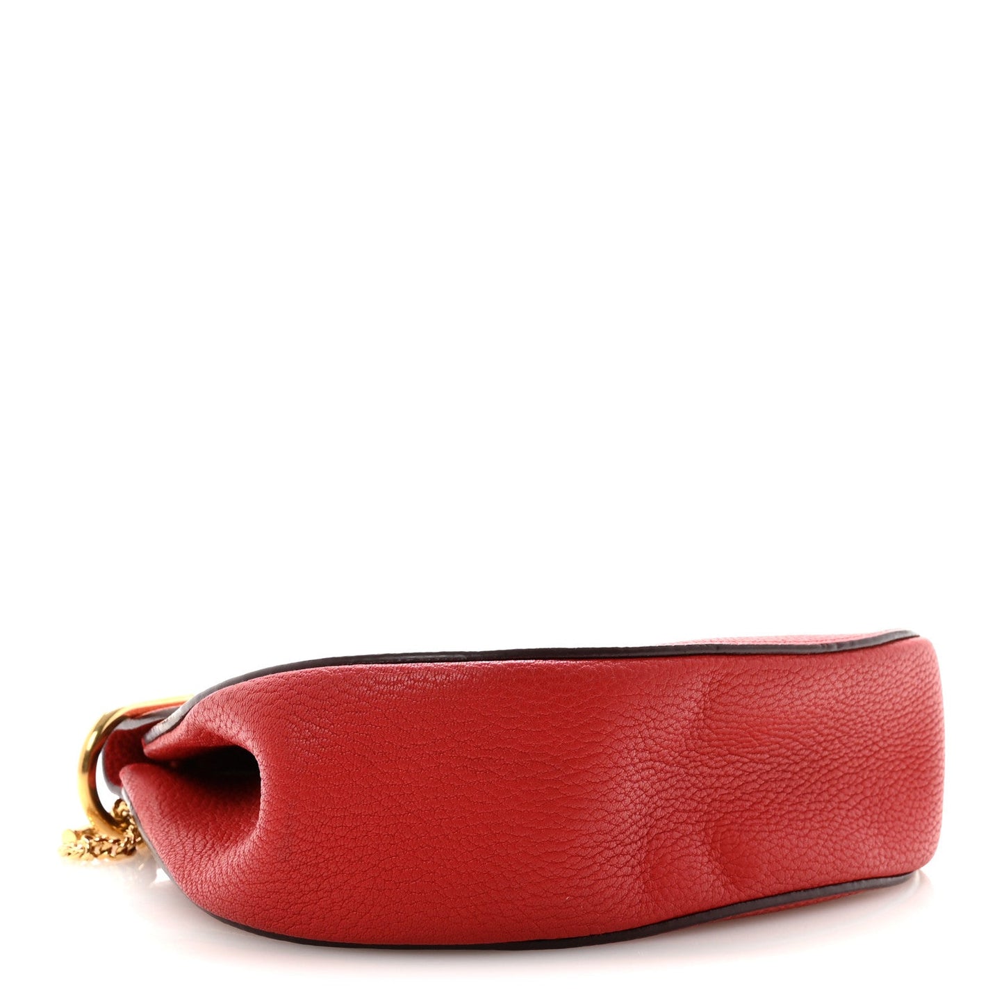 Chloe Grained Lambskin Drew Shoulder Bag Plaid Red