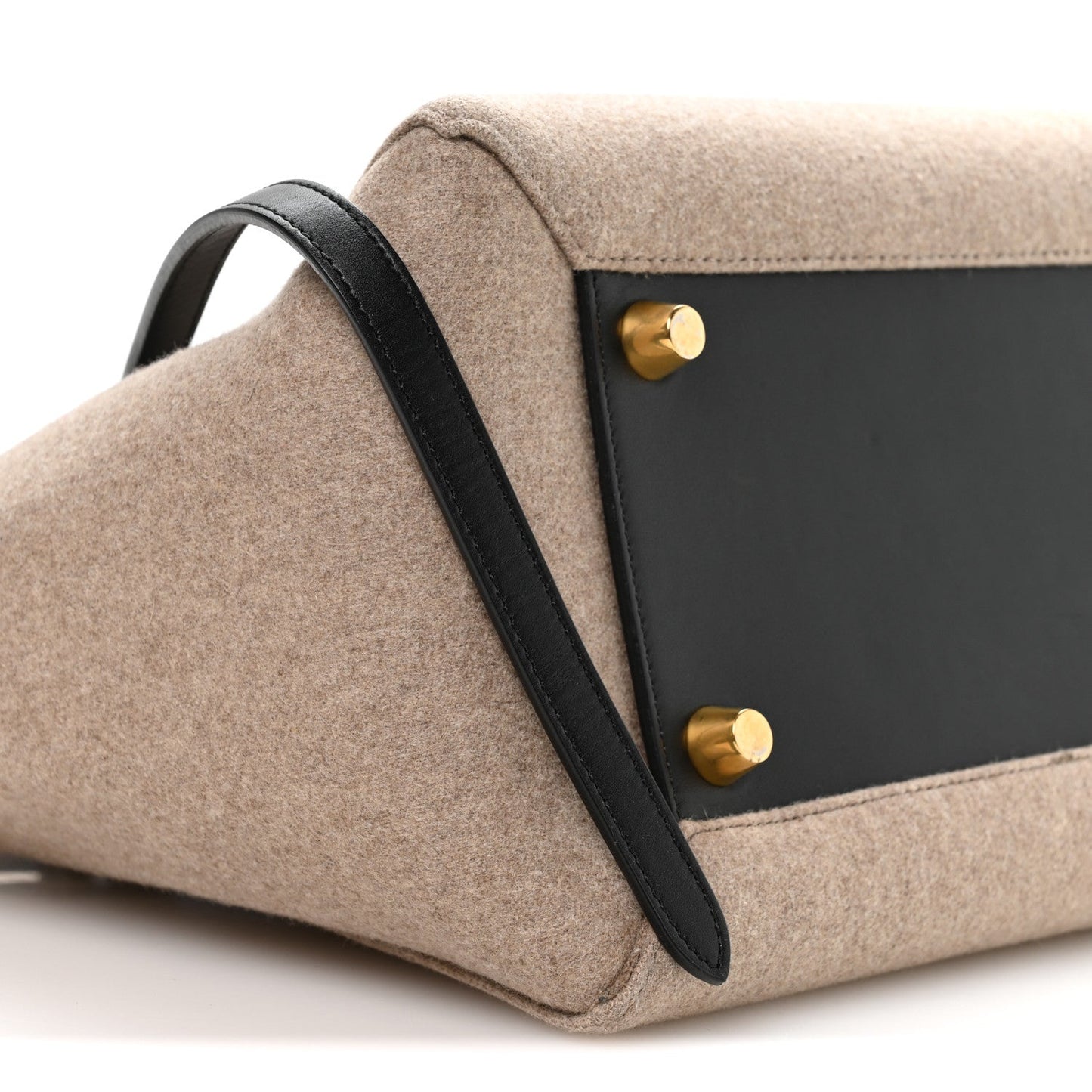 Celine Felt Smooth Calfskin Mini Belt Bag Beige