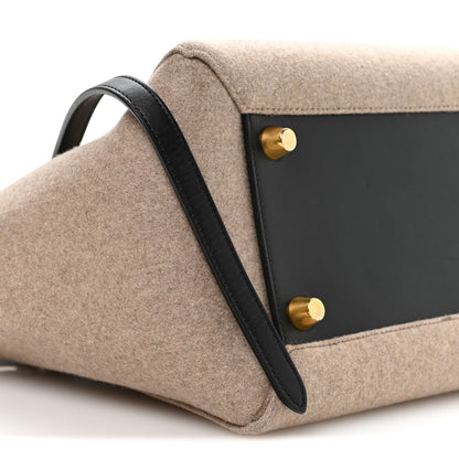 Celine Felt Smooth Calfskin Mini Belt Bag Beige