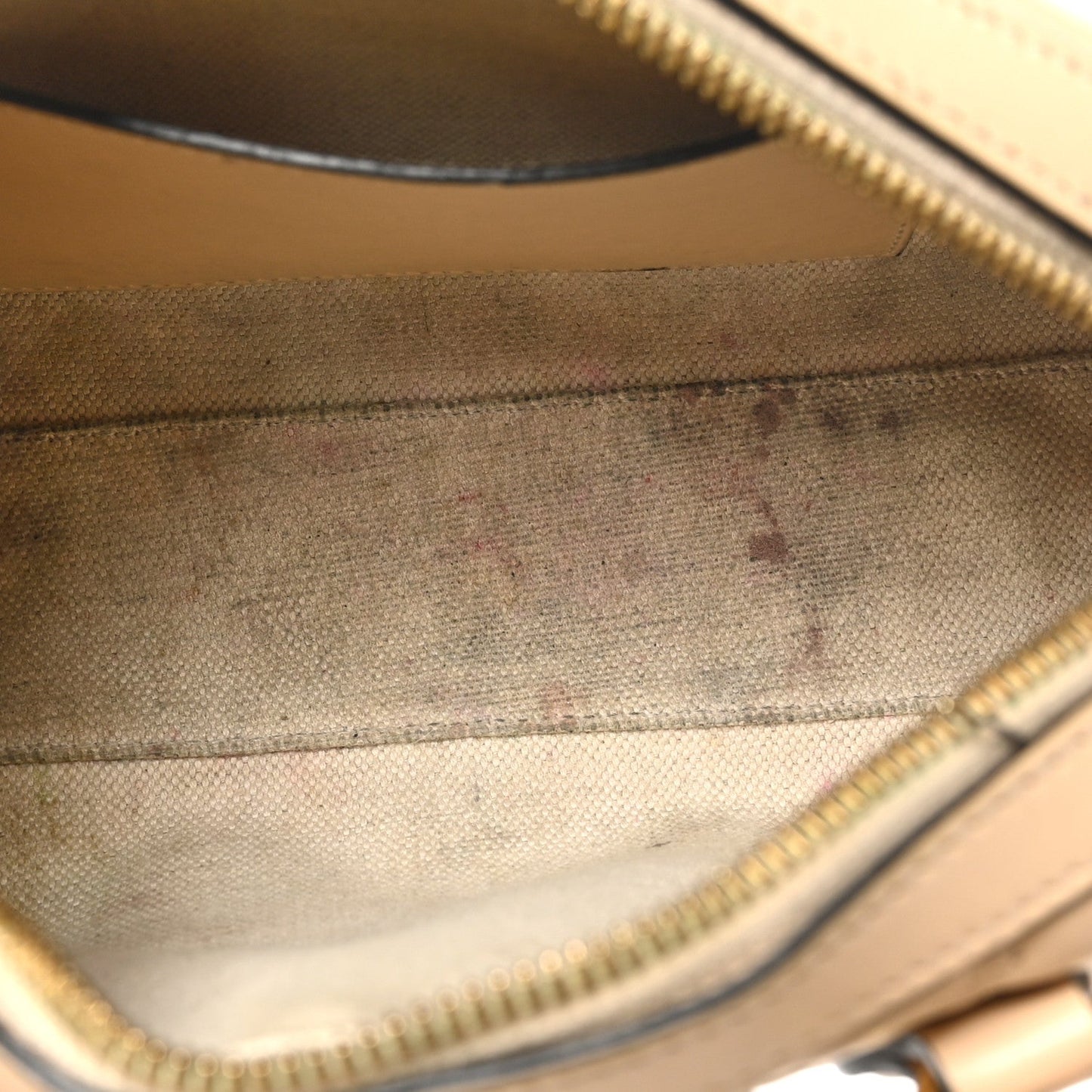 Gucci Calfskin GG Matelasse Mini Bowler Bag Naturale