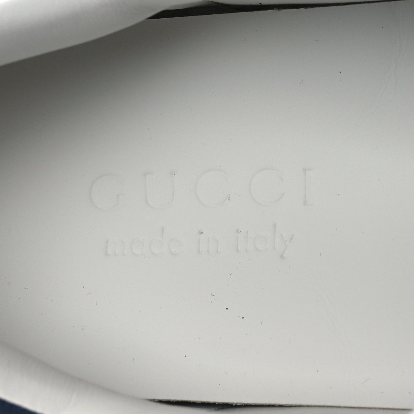 Gucci GG Supreme Monogram Web Mens New Ace Sneakers 8.5 Dark Blue