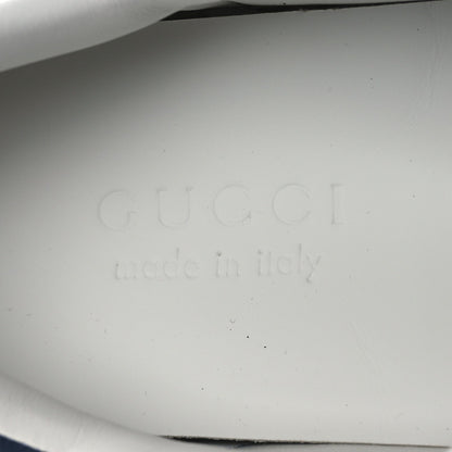 Gucci GG Supreme Monogram Web Mens New Ace Sneakers 8.5 Dark Blue