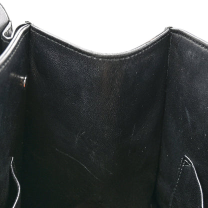 Christian Dior Grained Calfskin Large Diorever Flap Black