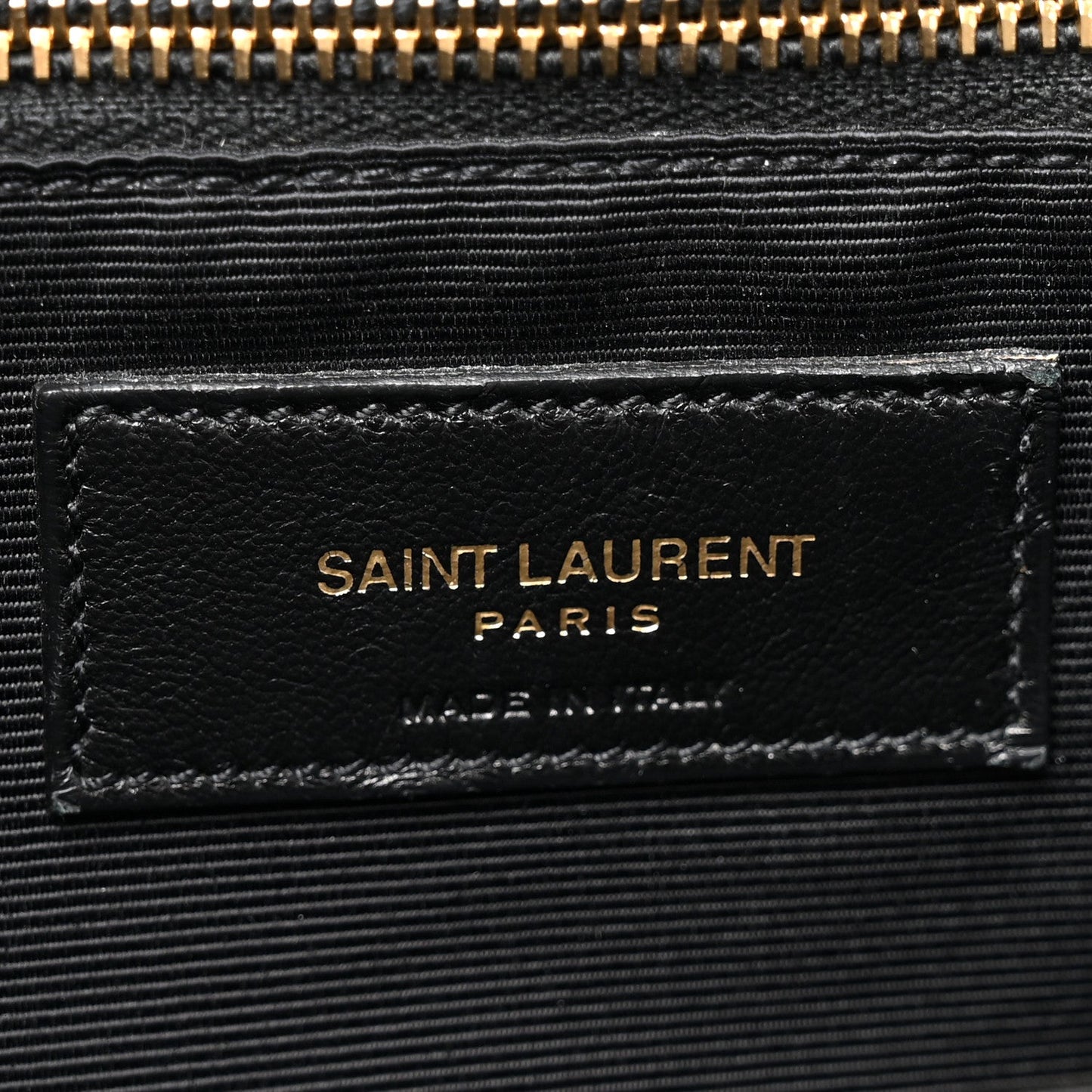 Saint Laurent Grain De Poudre Matelasse Chevron Monogram Shopping Bag Fog