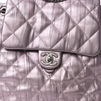 Chanel Iridescent Calfskin Quilted Ground Control Backpack Pink