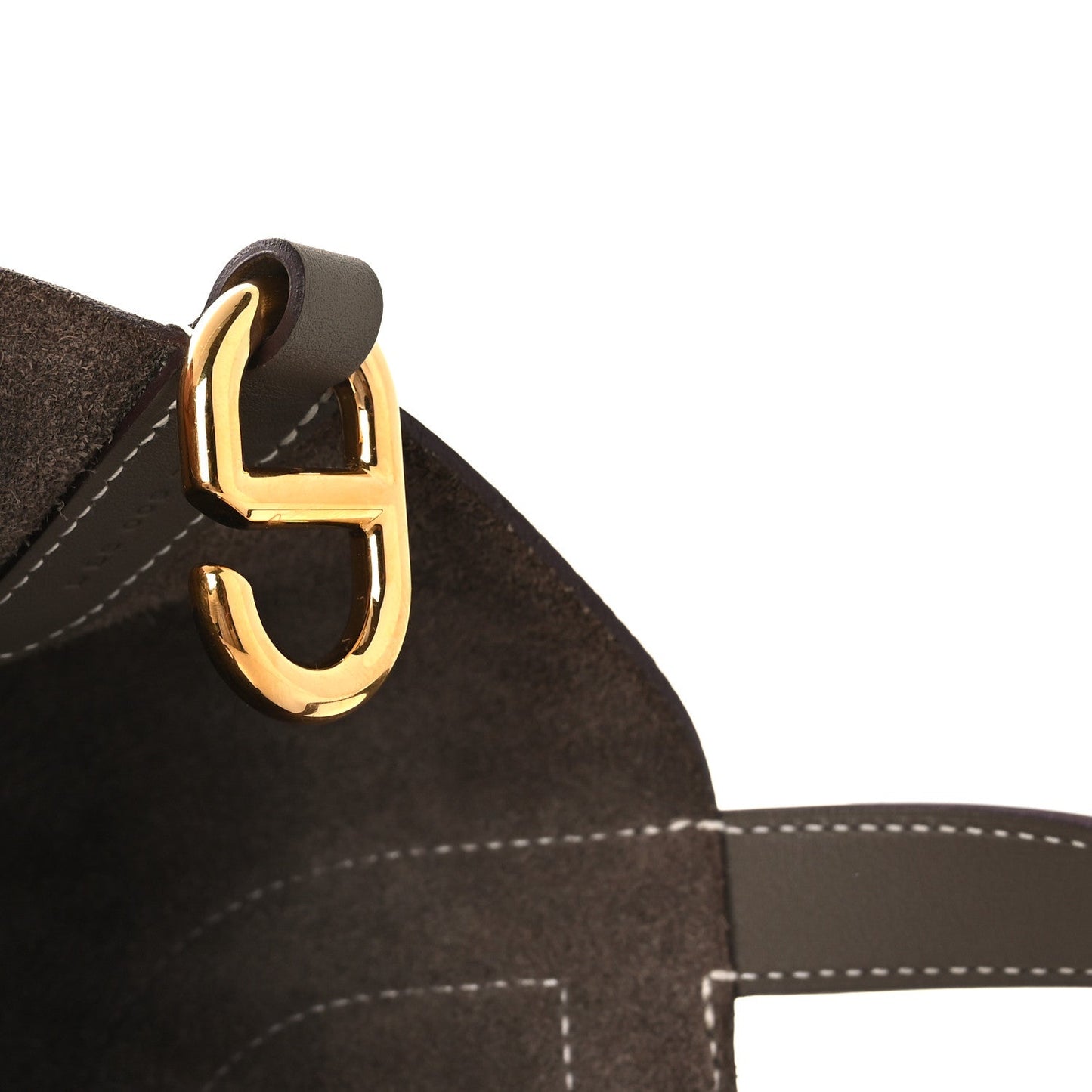 Hermes Taurillon Clemence Swift In-The-Loop 18 Bag Etoupe
