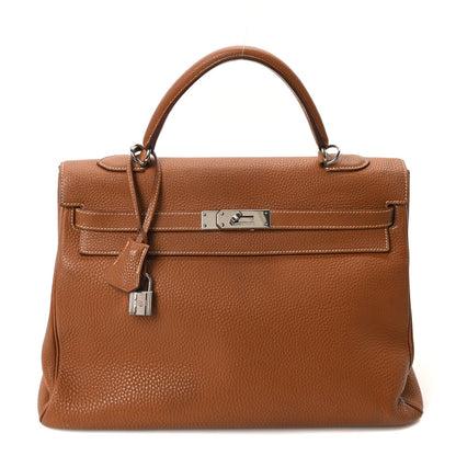 Hermes Taurillon Clemence Kelly Retourne 35 Gold
