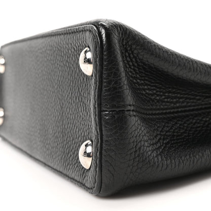 Louis Vuitton Taurillon Capucines BB Black General Blue Pink