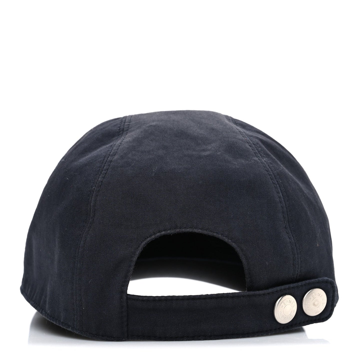 Hermes Cotton Canvas Miles H Mors Cap 58 Marine